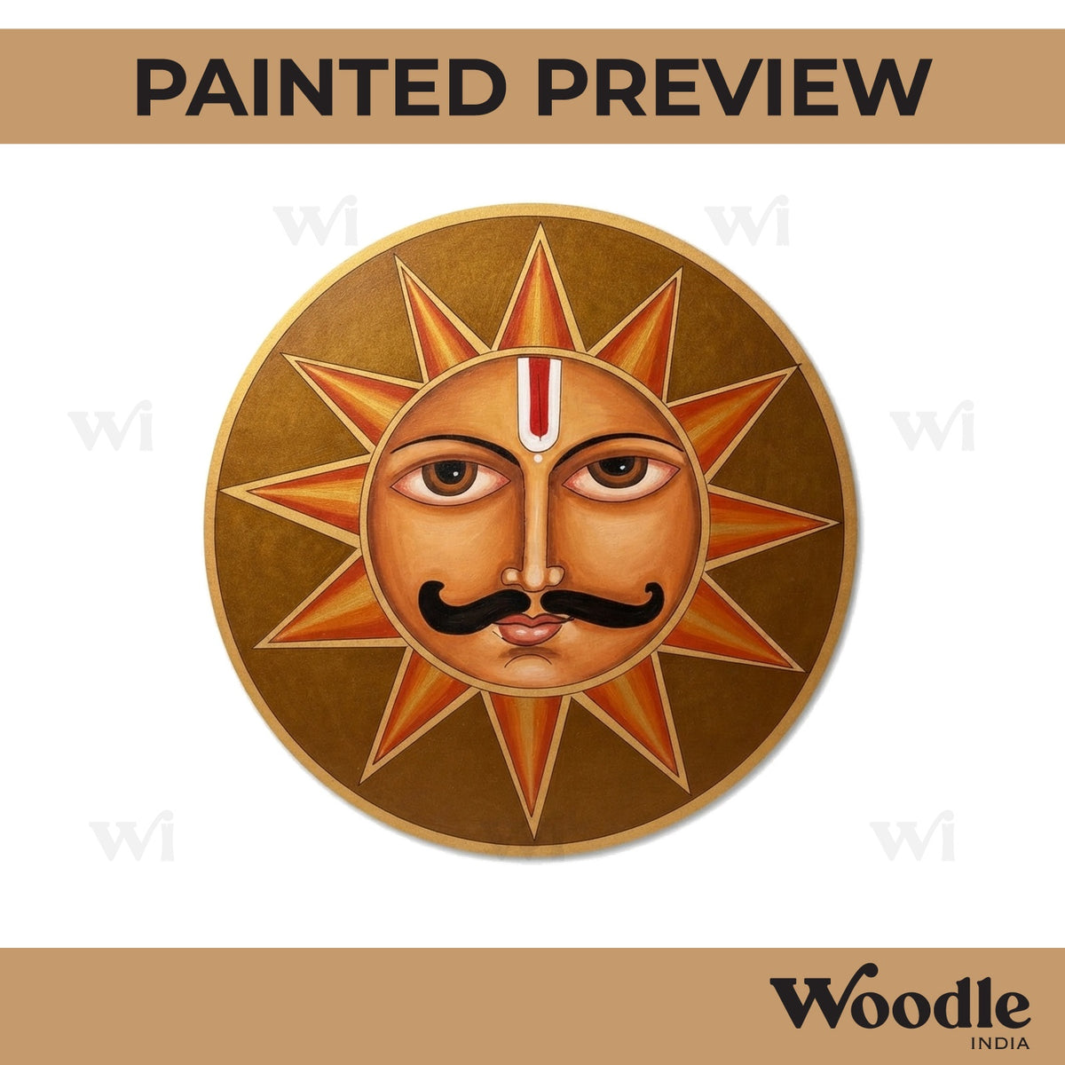 Suryadev Pre Marked Round MDF Design 3