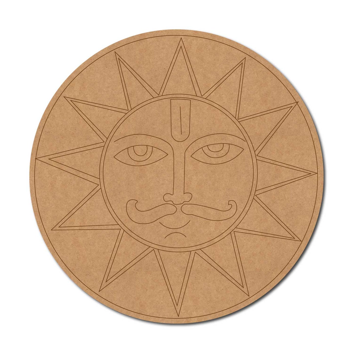 Suryadev Pre Marked Round MDF Design 3