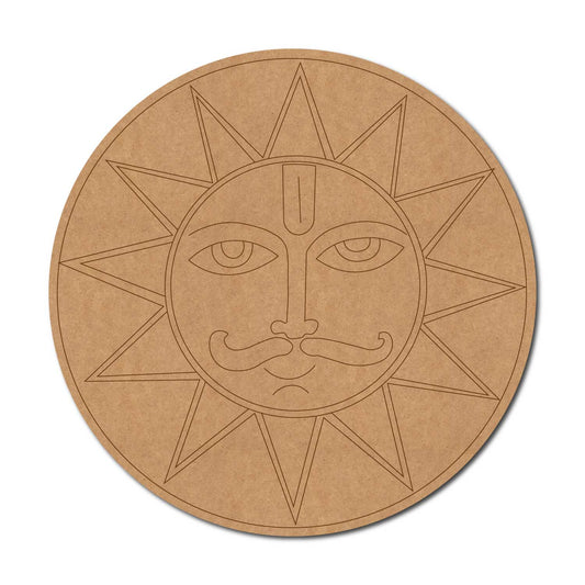 Suryadev Pre Marked Round MDF Design 3