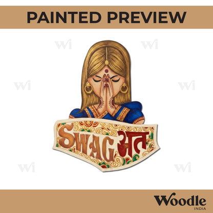 Swagat Woman Pre Marked MDF Design 1