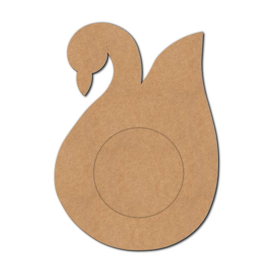 Swan Diya Tealight Holder MDF Design 1