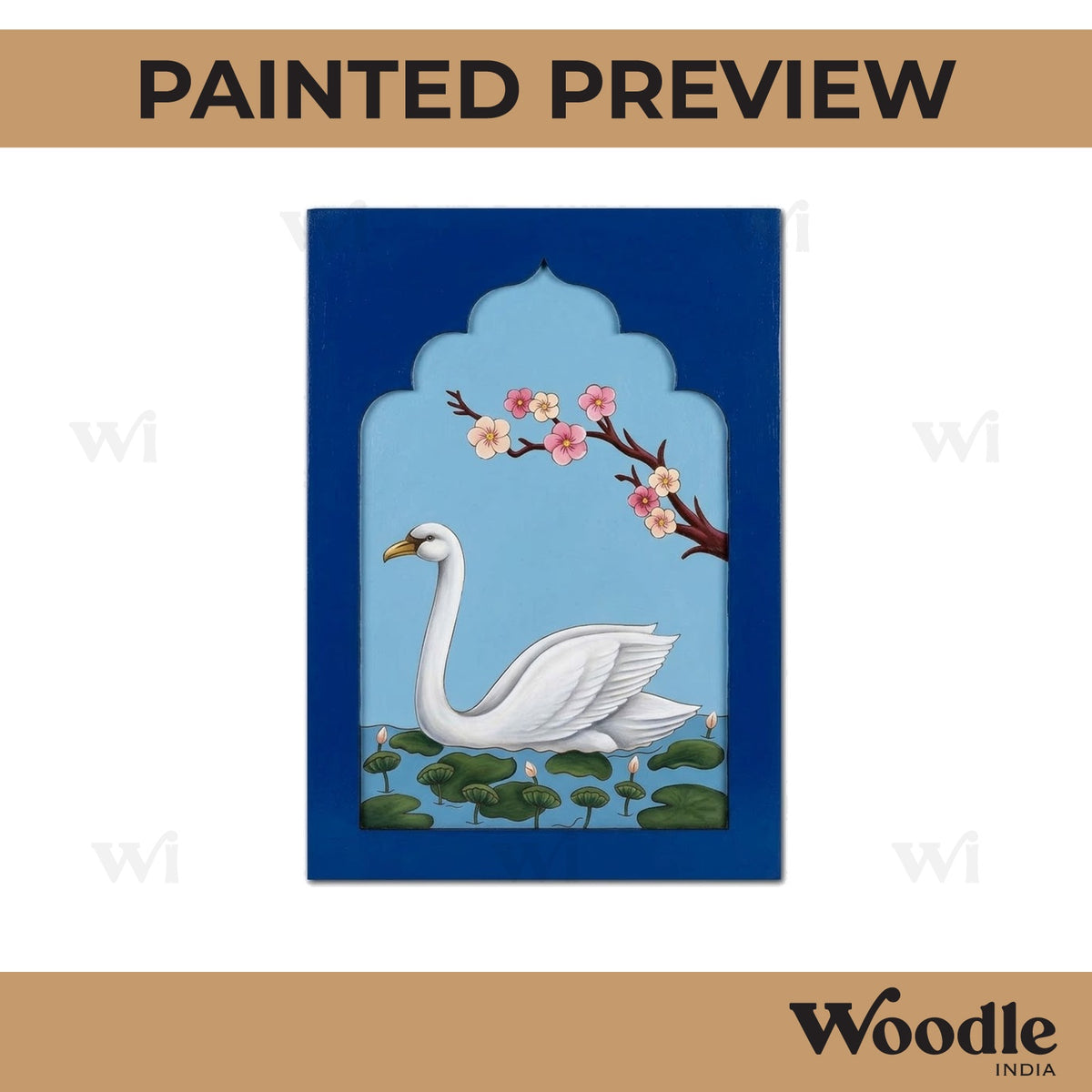 Swan Jharokha Pre Marked MDF Design 1