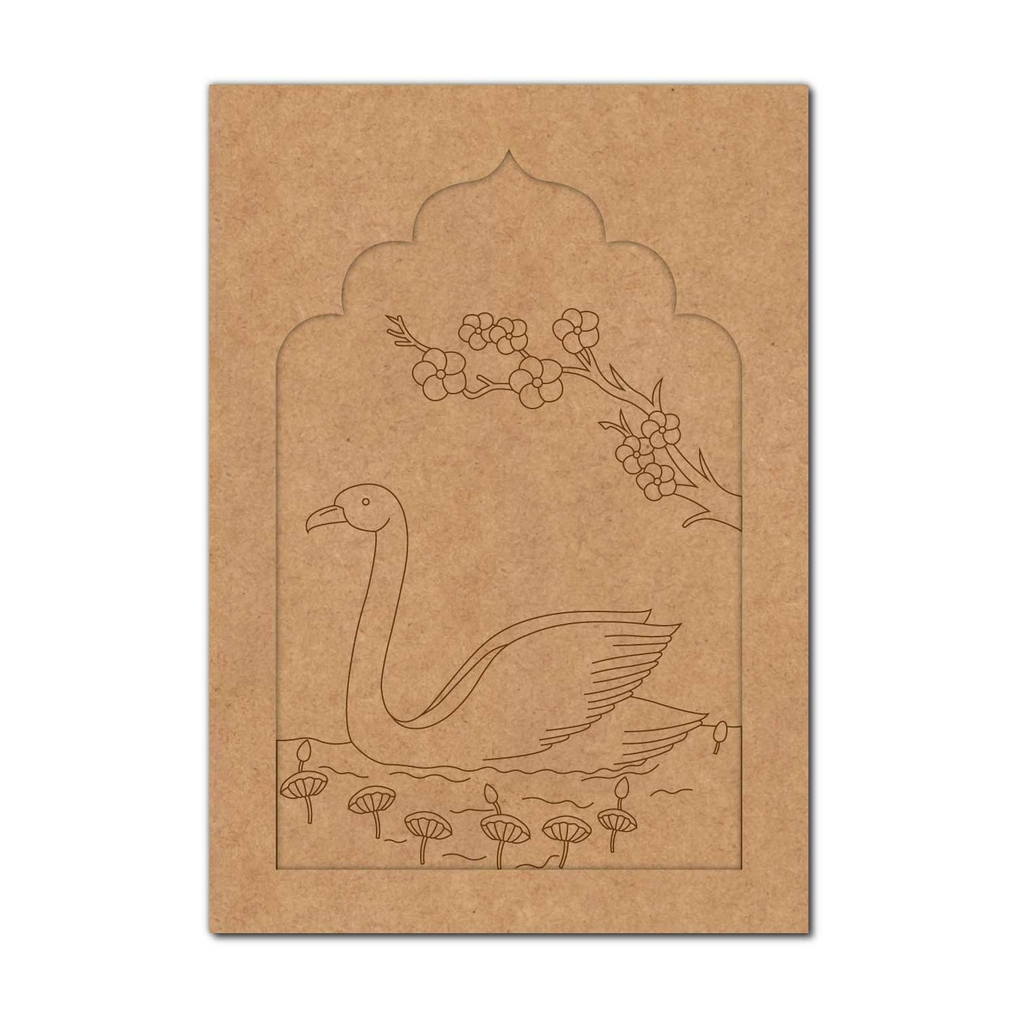 Swan Jharokha Pre Marked MDF Design 1