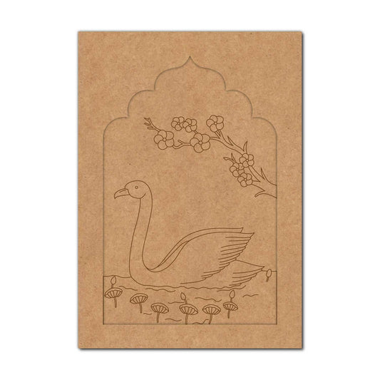 Swan Jharokha Pre Marked MDF Design 1