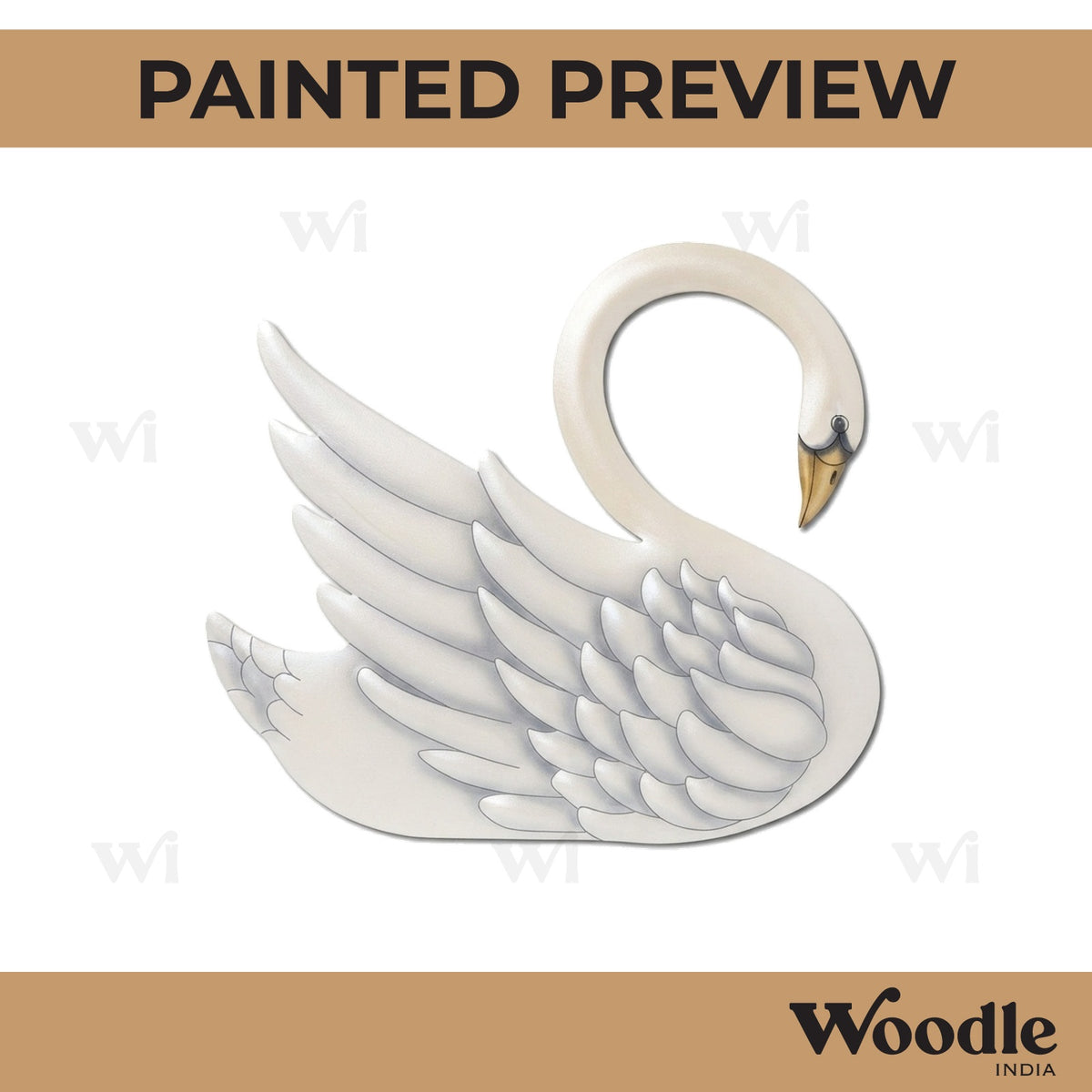Swan Pre Marked MDF Design 1