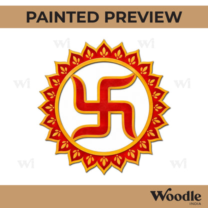 Swastik Base Cutout MDF Design 3
