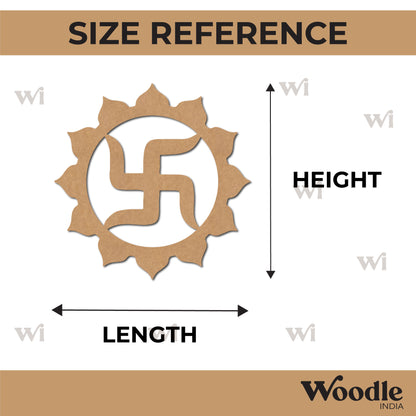 Swastik Base Cutout MDF Design 3