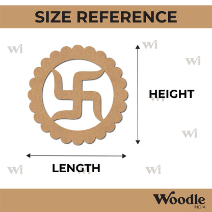 Swastik Base Cutout MDF Design 4