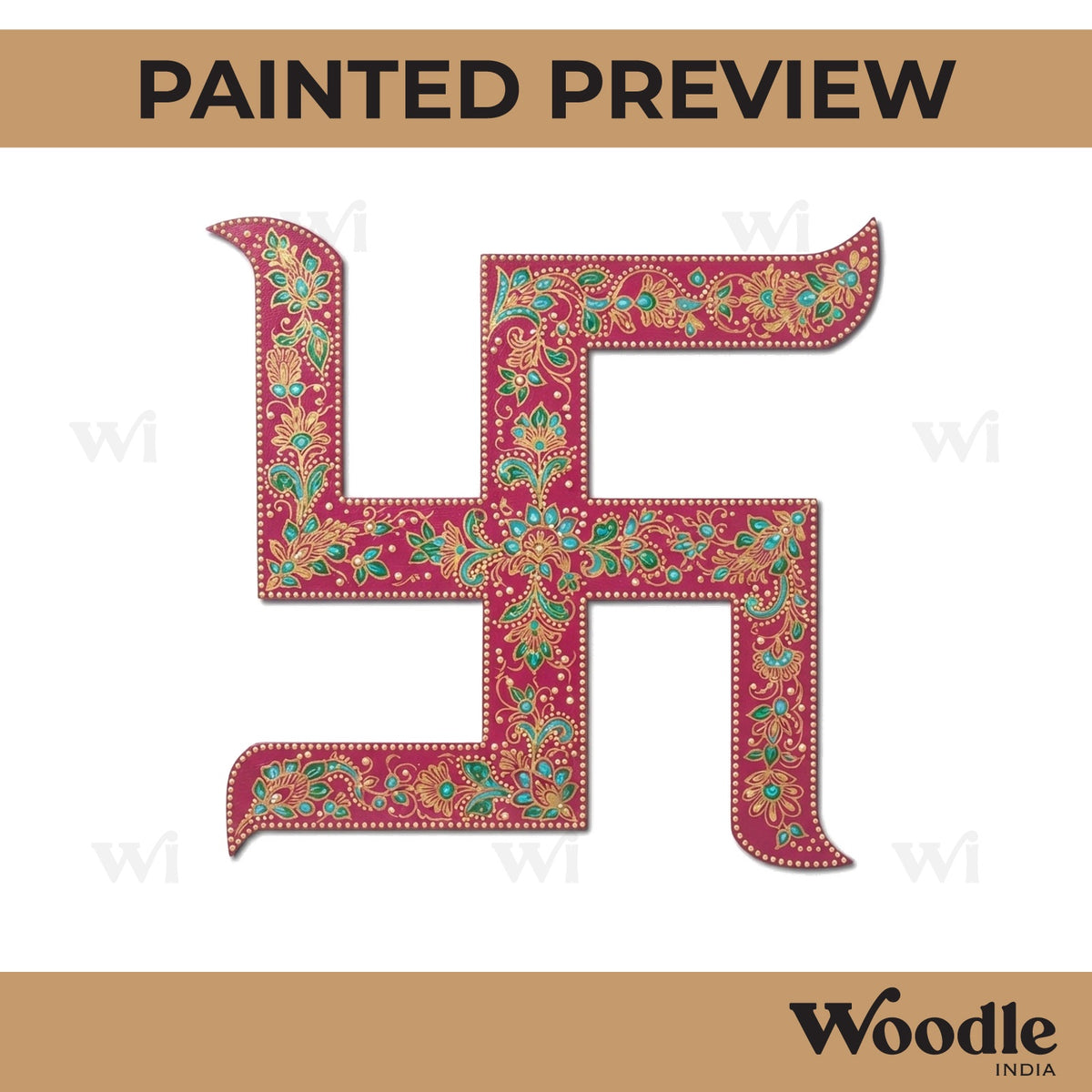 Swastik Cutout MDF Design 5