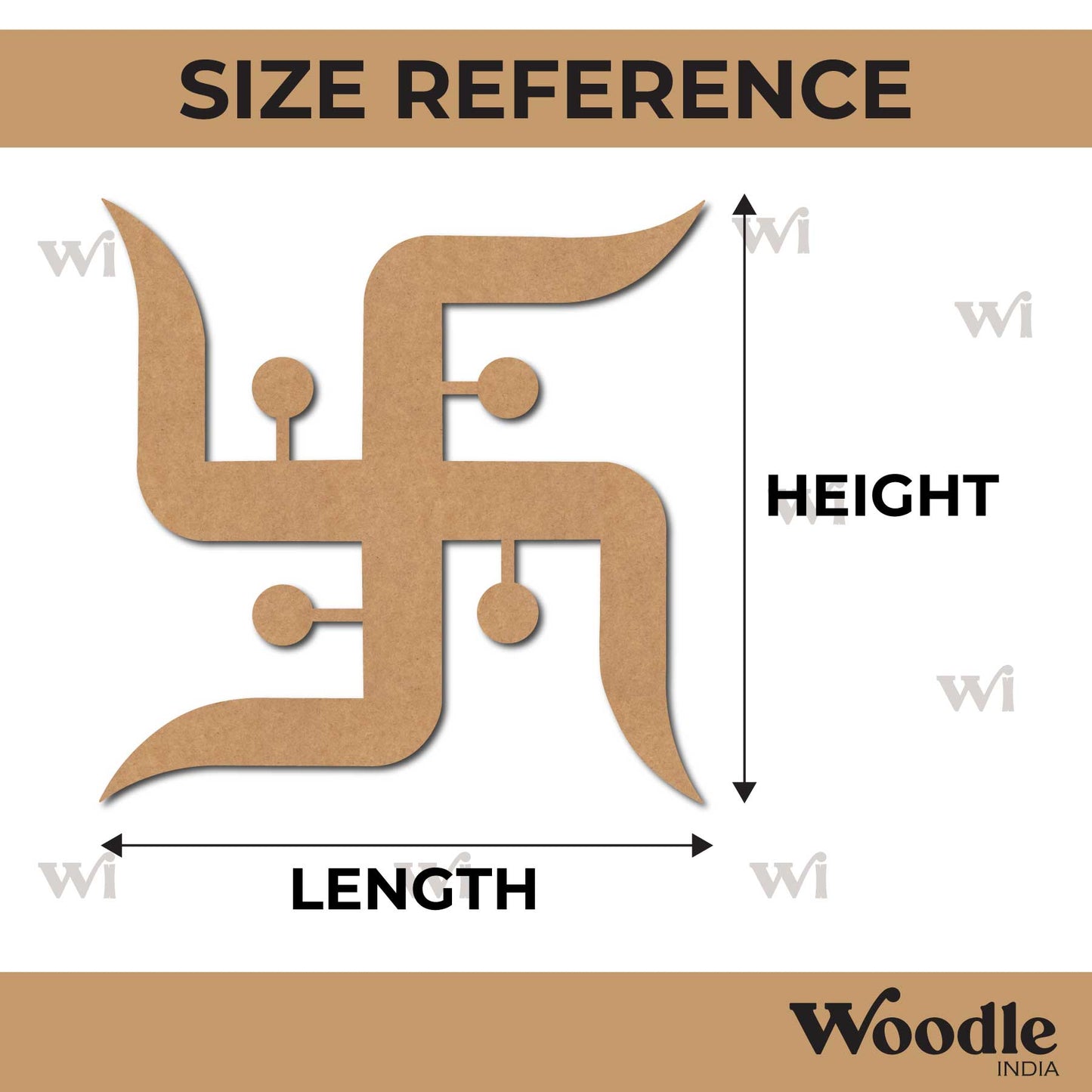 Swastik Cutout MDF Design 6
