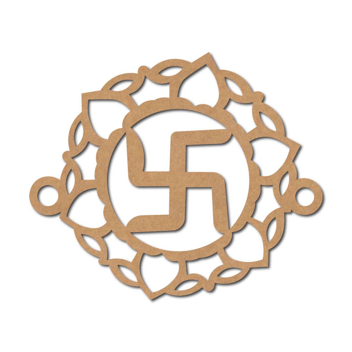 Swastik Mandala Rakhi Cutout MDF Design 1