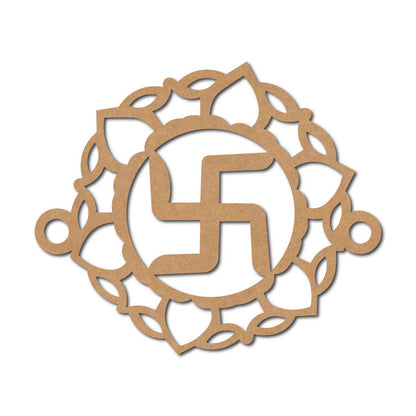 Swastik Mandala Rakhi Cutout MDF Design 1
