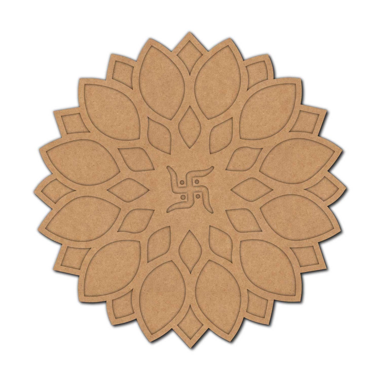 Swastik Mandala Two Layered Base MDF Design 1