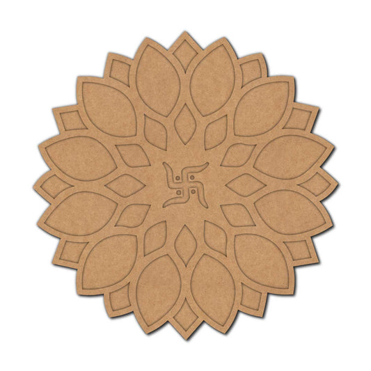 Swastik Mandala Two Layered Base MDF Design 1