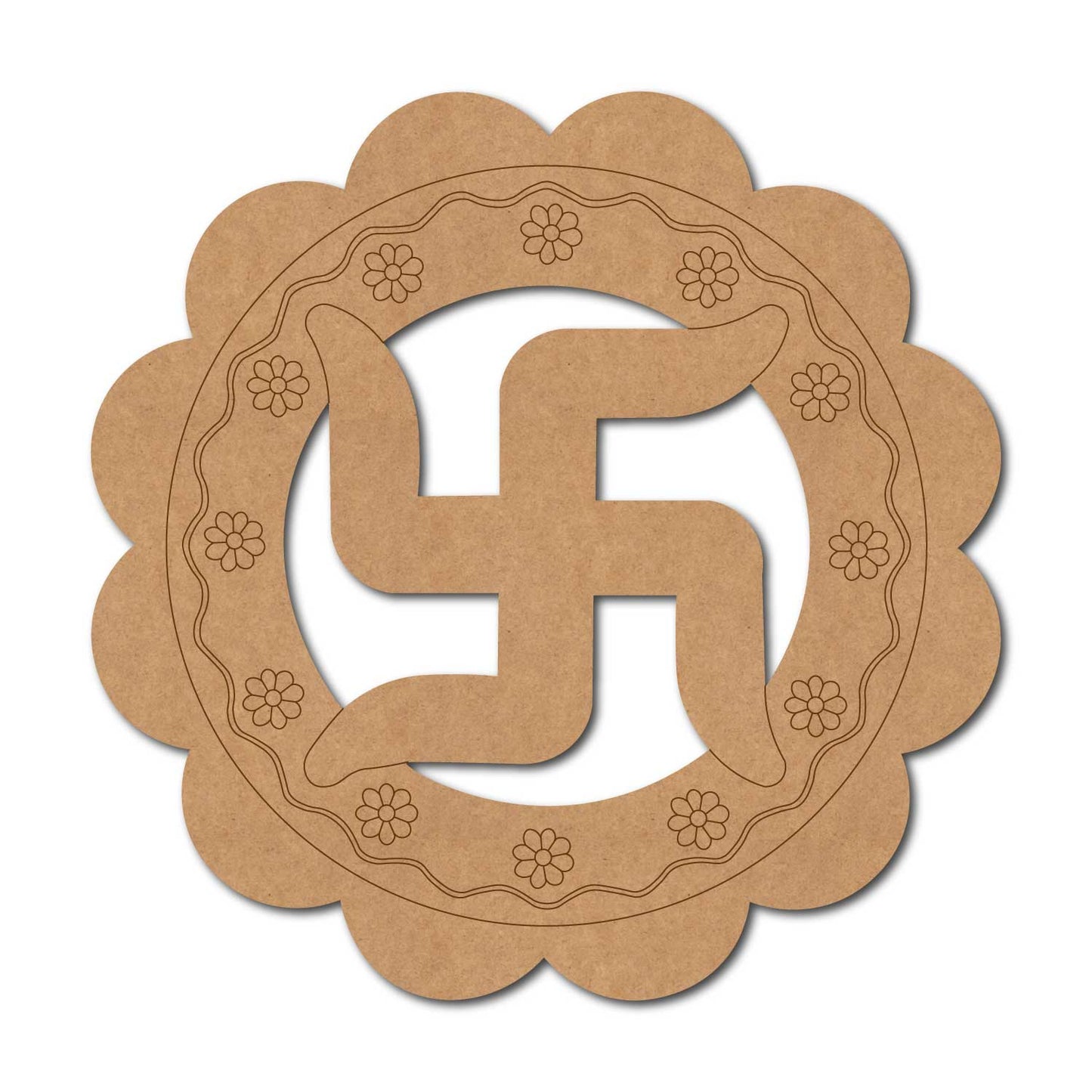 Swastik Pre Marked Base MDF Design 1