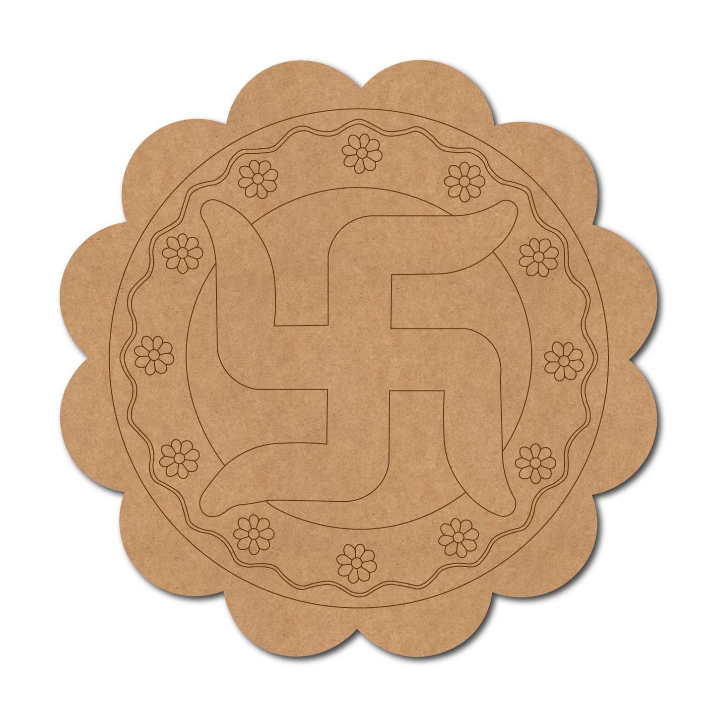 Swastik Pre Marked Base MDF Design 2