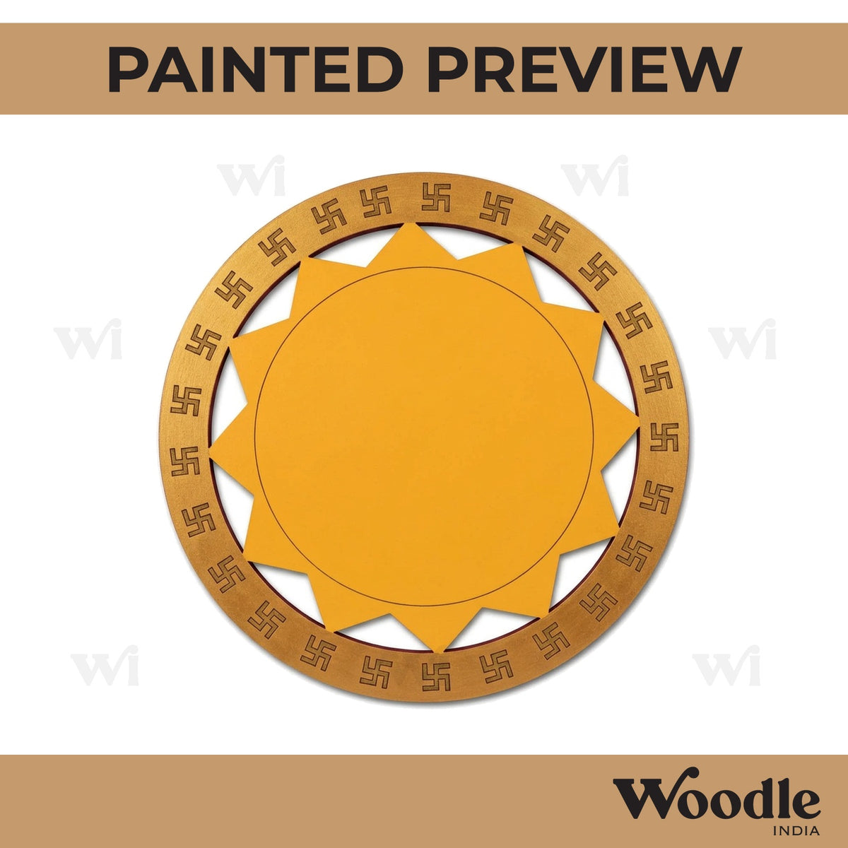 Swastik Pre Marked Base MDF Design 3