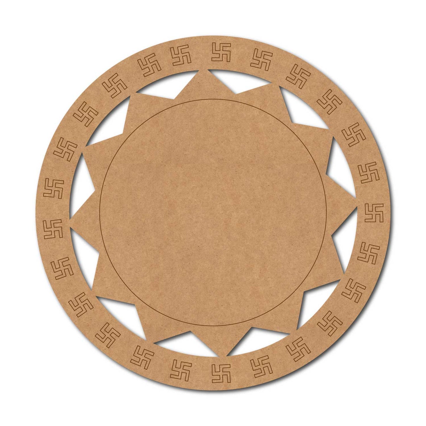 Swastik Pre Marked Base MDF Design 3