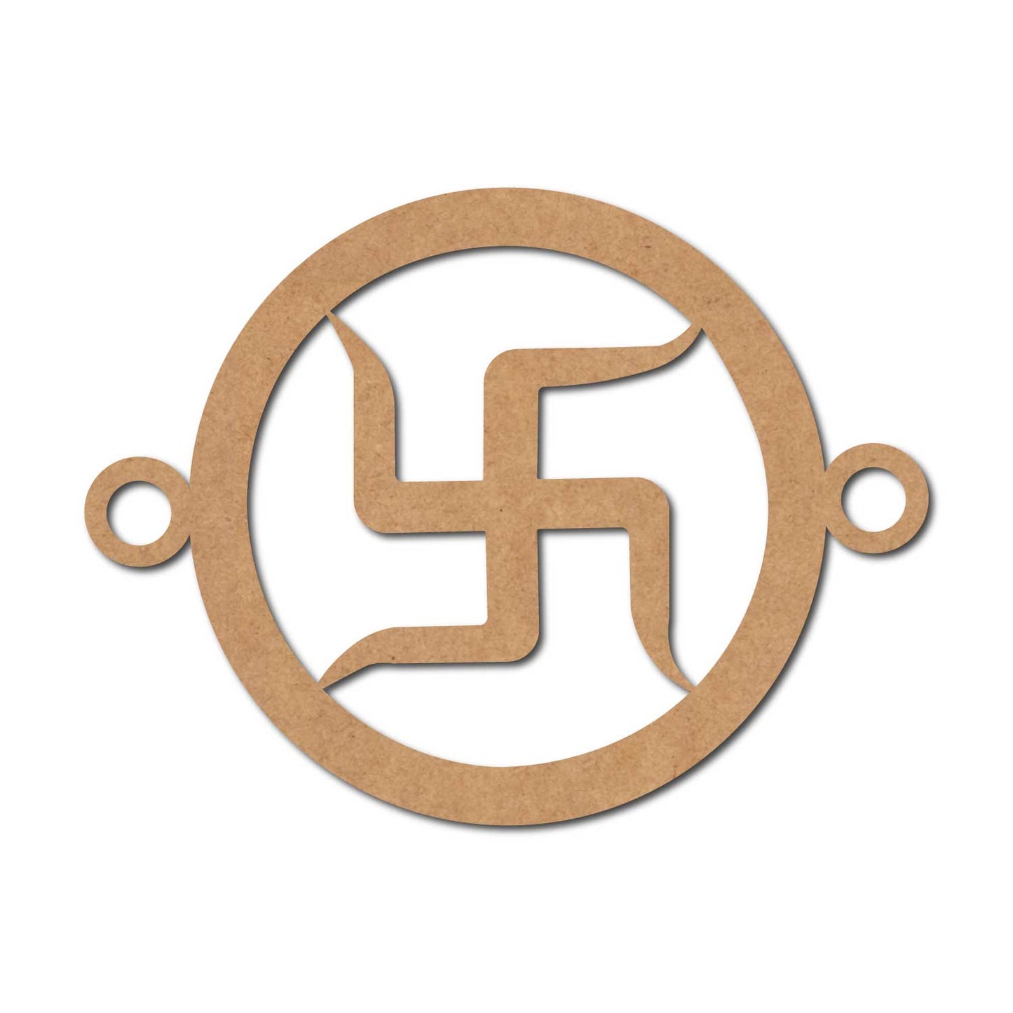 Swastik Rakhi Cutout MDF Design 1