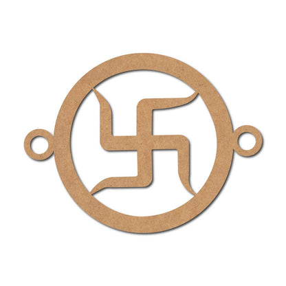 Swastik Rakhi Cutout MDF Design 1