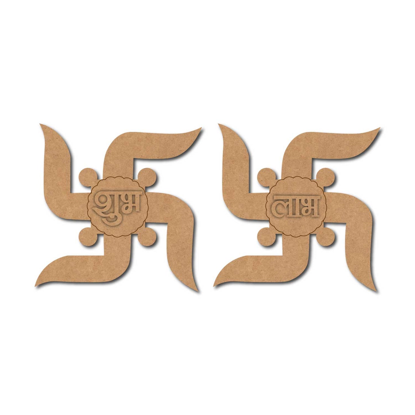 Swastik Shubh Labh Pre Marked Base MDF Design 3