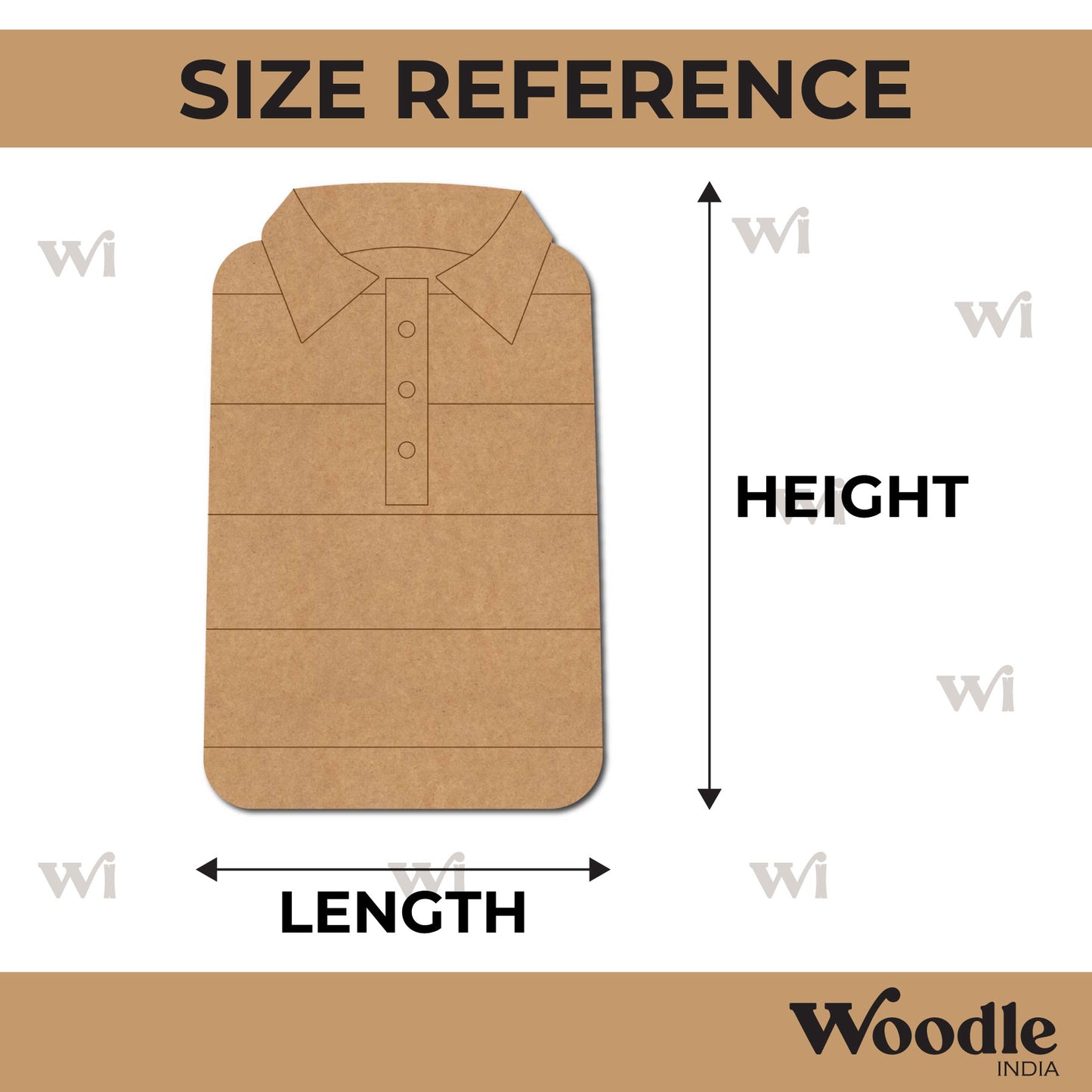 T-Shirt Pre Marked MDF Design 1