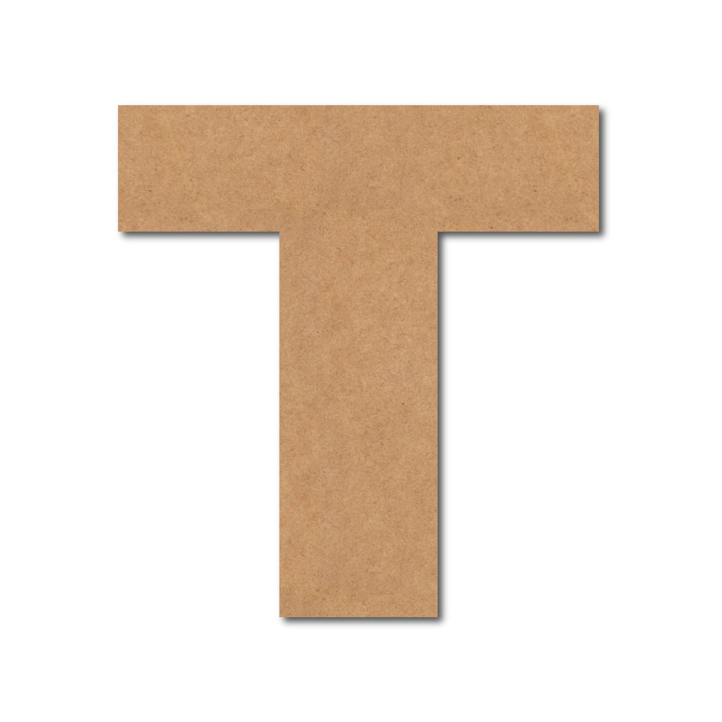 Alphabet T Monogram Cutout MDF Design 1