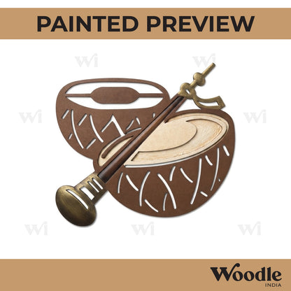 Tabla Sitar Musical Instruments Cutout MDF Design 1