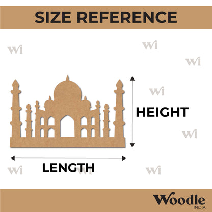 Taj Mahal Monument Cutout MDF Design 2