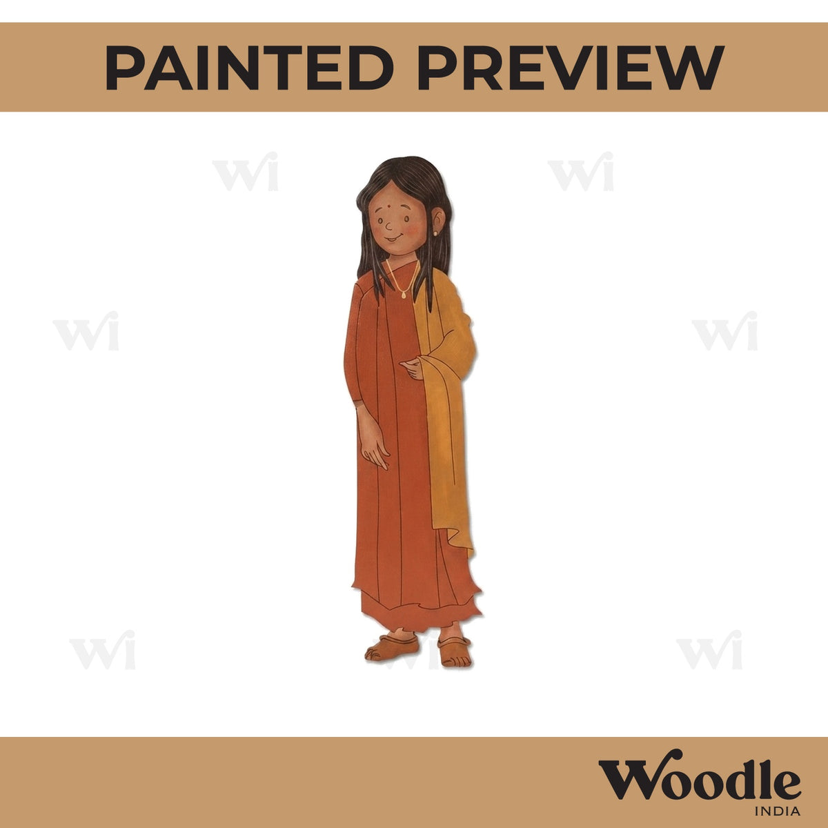 Tamil Nadu Woman Pre Marked MDF Design 1
