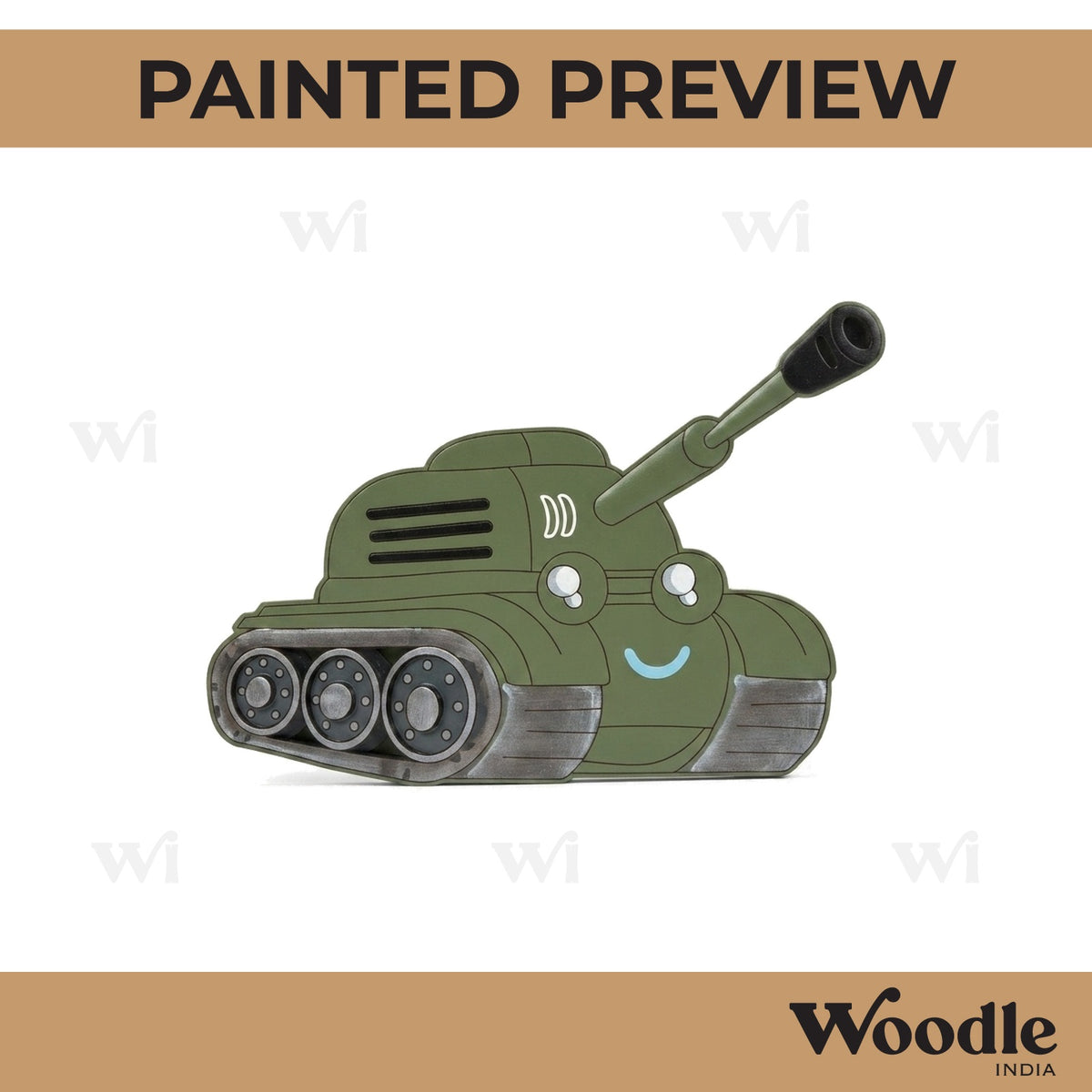 Tank Pre Marked MDF Design 1