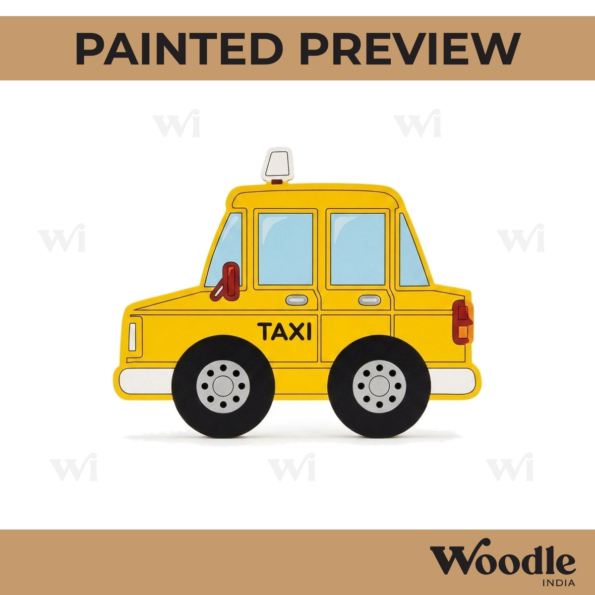 Taxi Pre Marked MDF Design 1