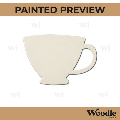 Tea Cup Cutout MDF Design 1