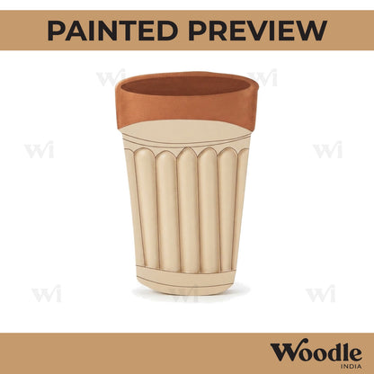 Tea Glass Pre Marked MDF Design 1