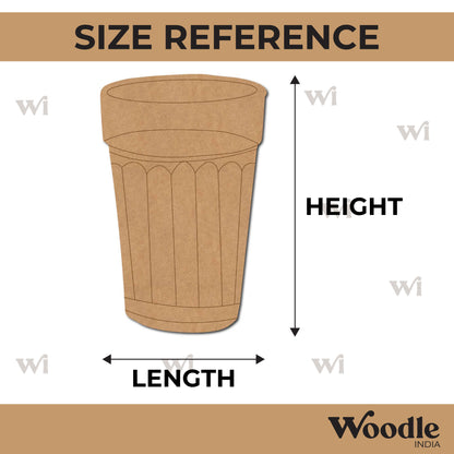 Tea Glass Pre Marked MDF Design 1
