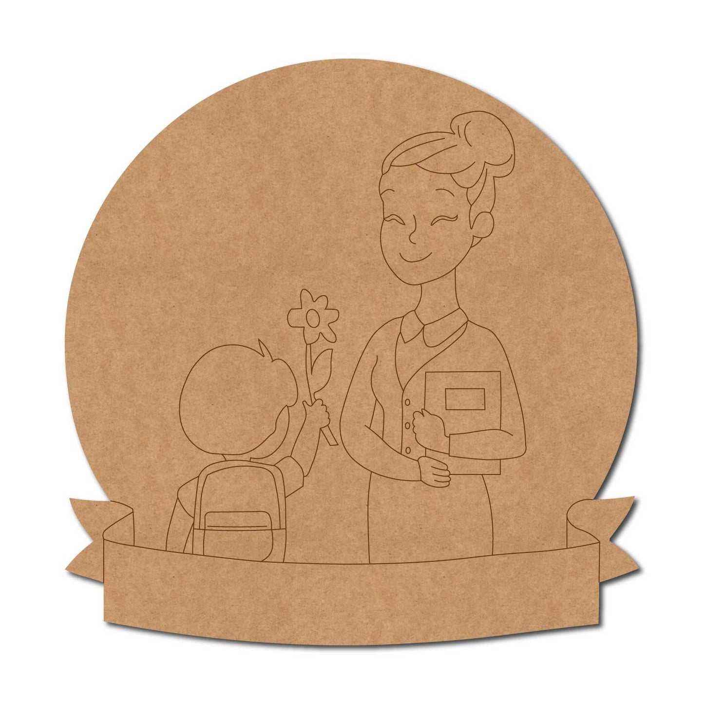 Teacher's Day Pre Marked Base MDF Design 1