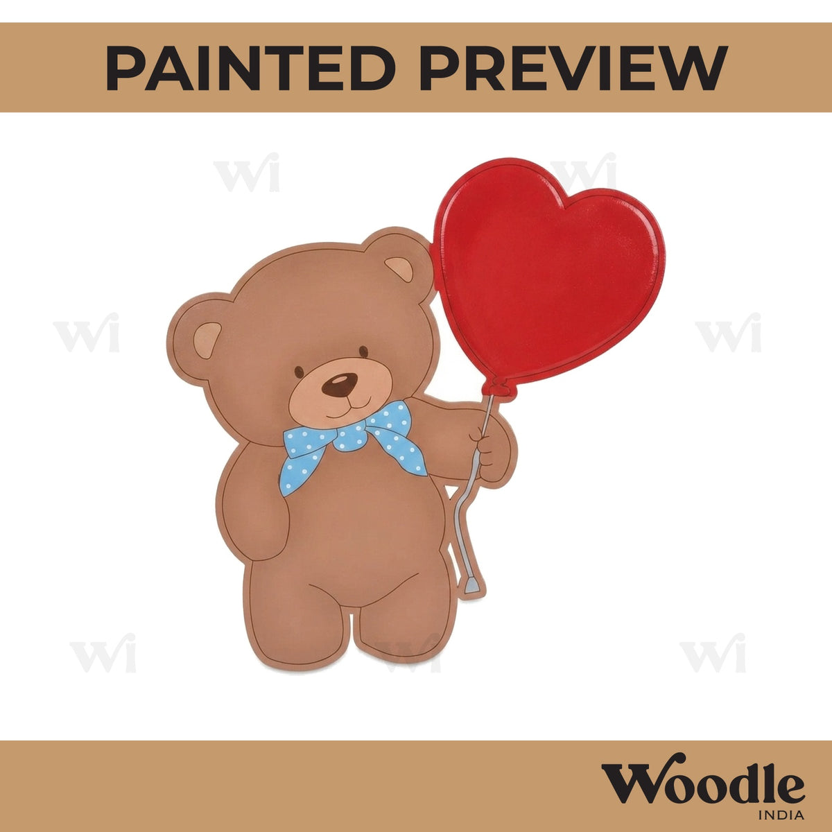 Teddy Bear Pre Marked MDF Design 11