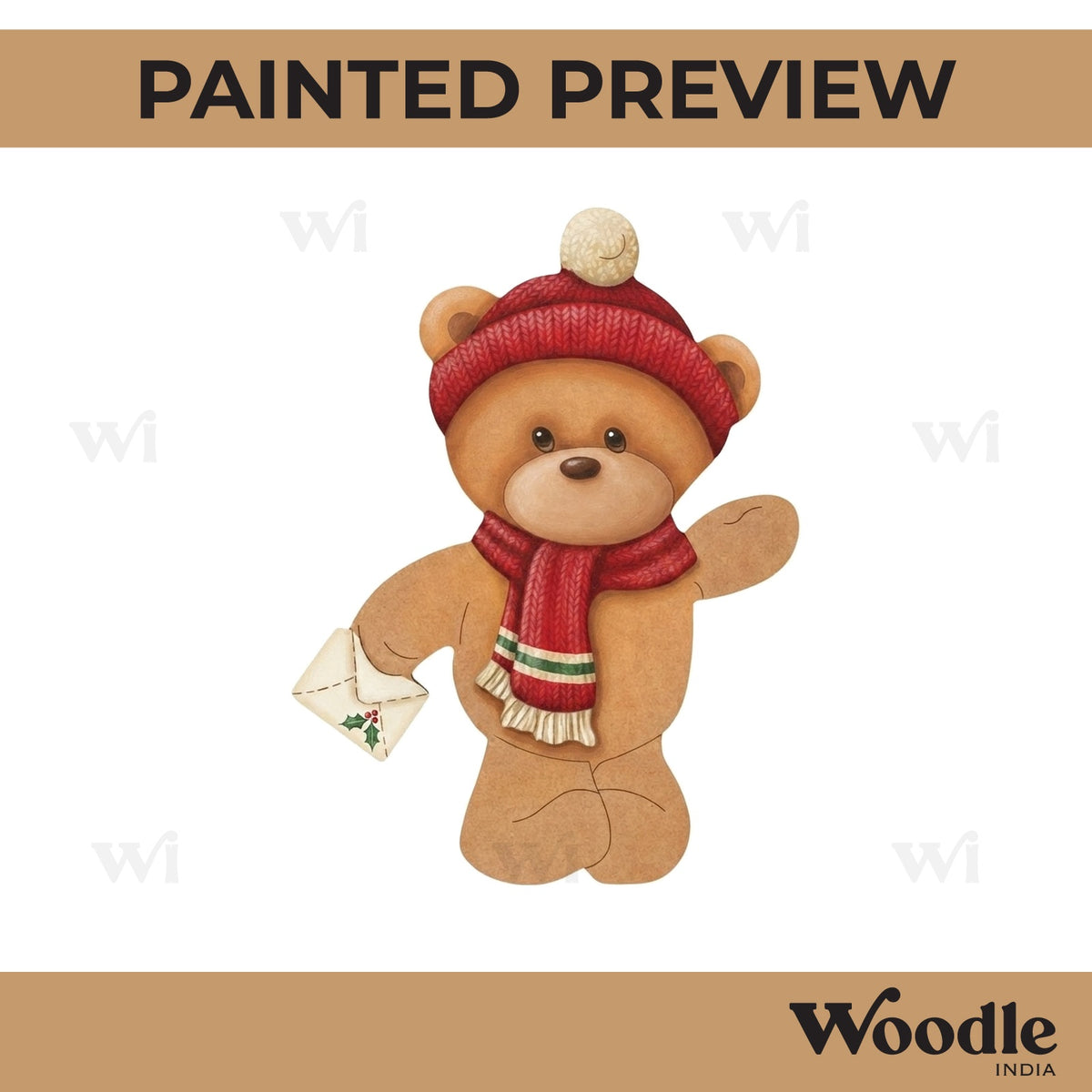 Teddy Bear Pre Marked MDF Design 18