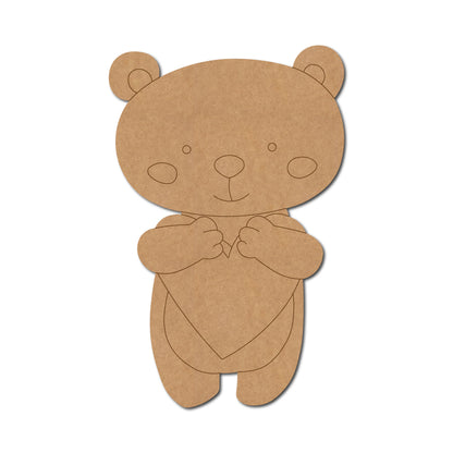 Teddy Bear Pre Marked MDF Design 2