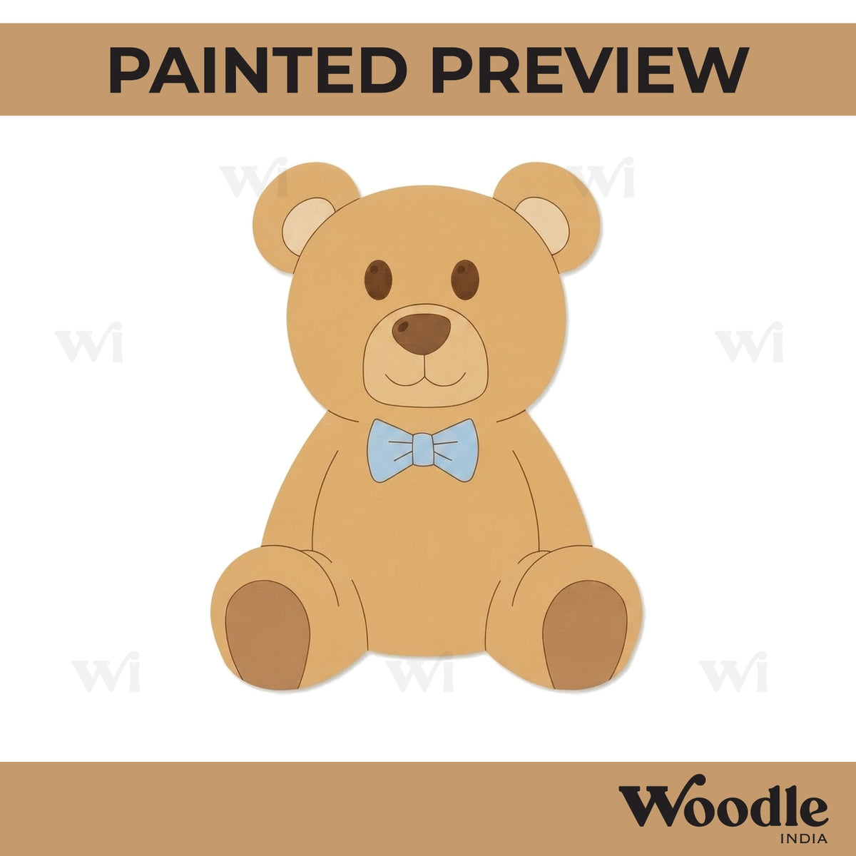 Teddy Bear Pre Marked MDF Design 3