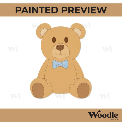 Teddy Bear Pre Marked MDF Design 3