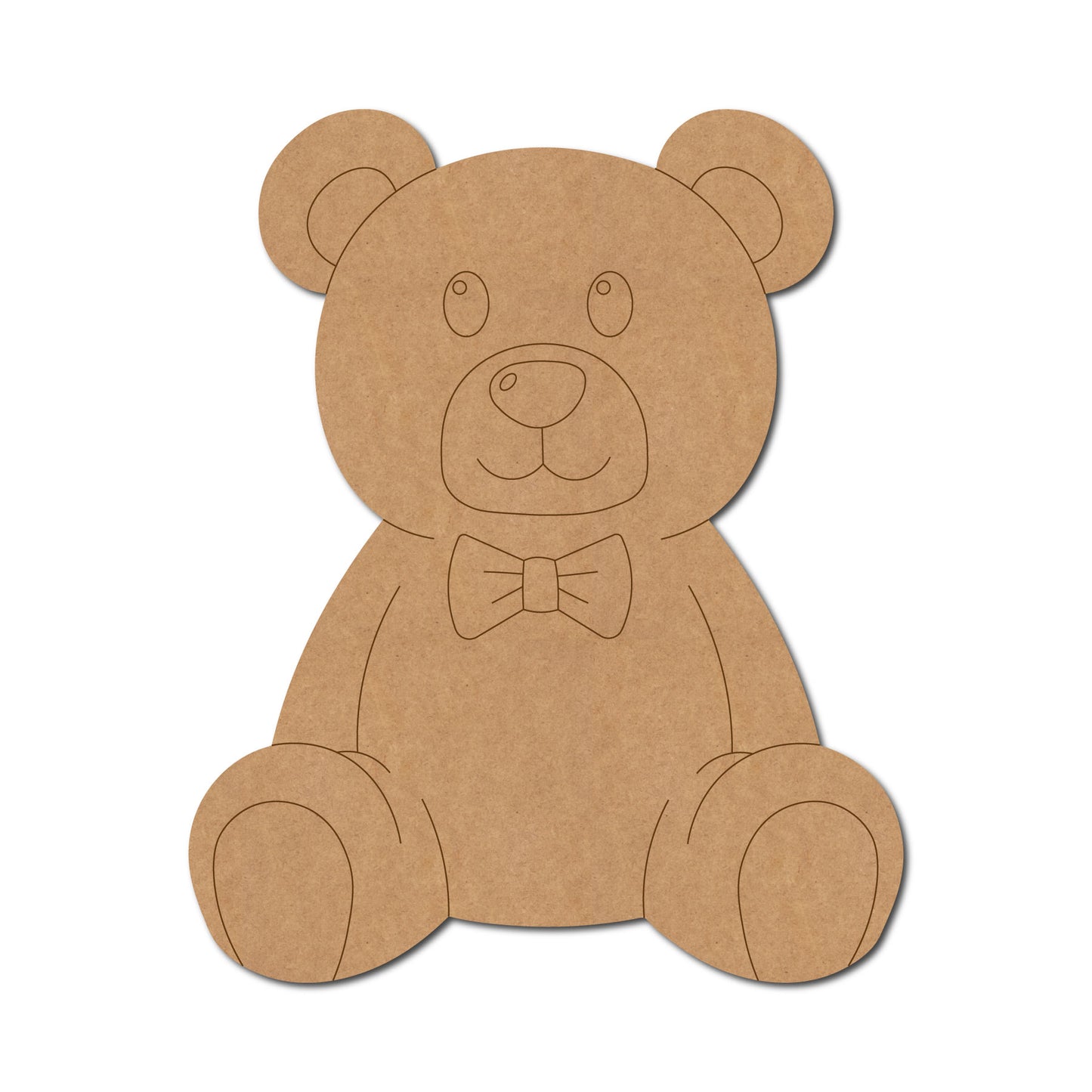 Teddy Bear Pre Marked MDF Design 3