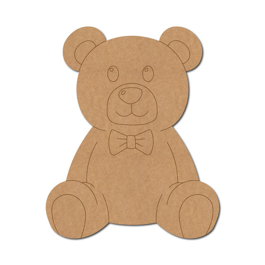 Teddy Bear Pre Marked MDF Design 3