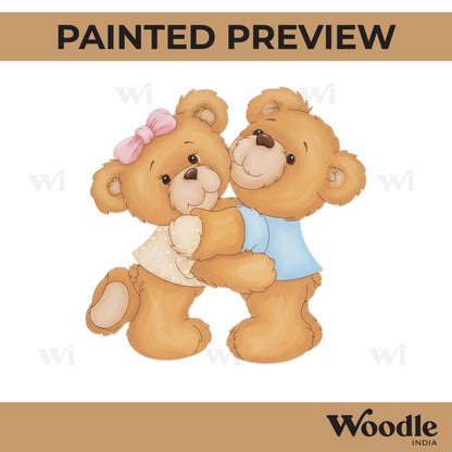 Teddy Bear Pre Marked MDF Design 4