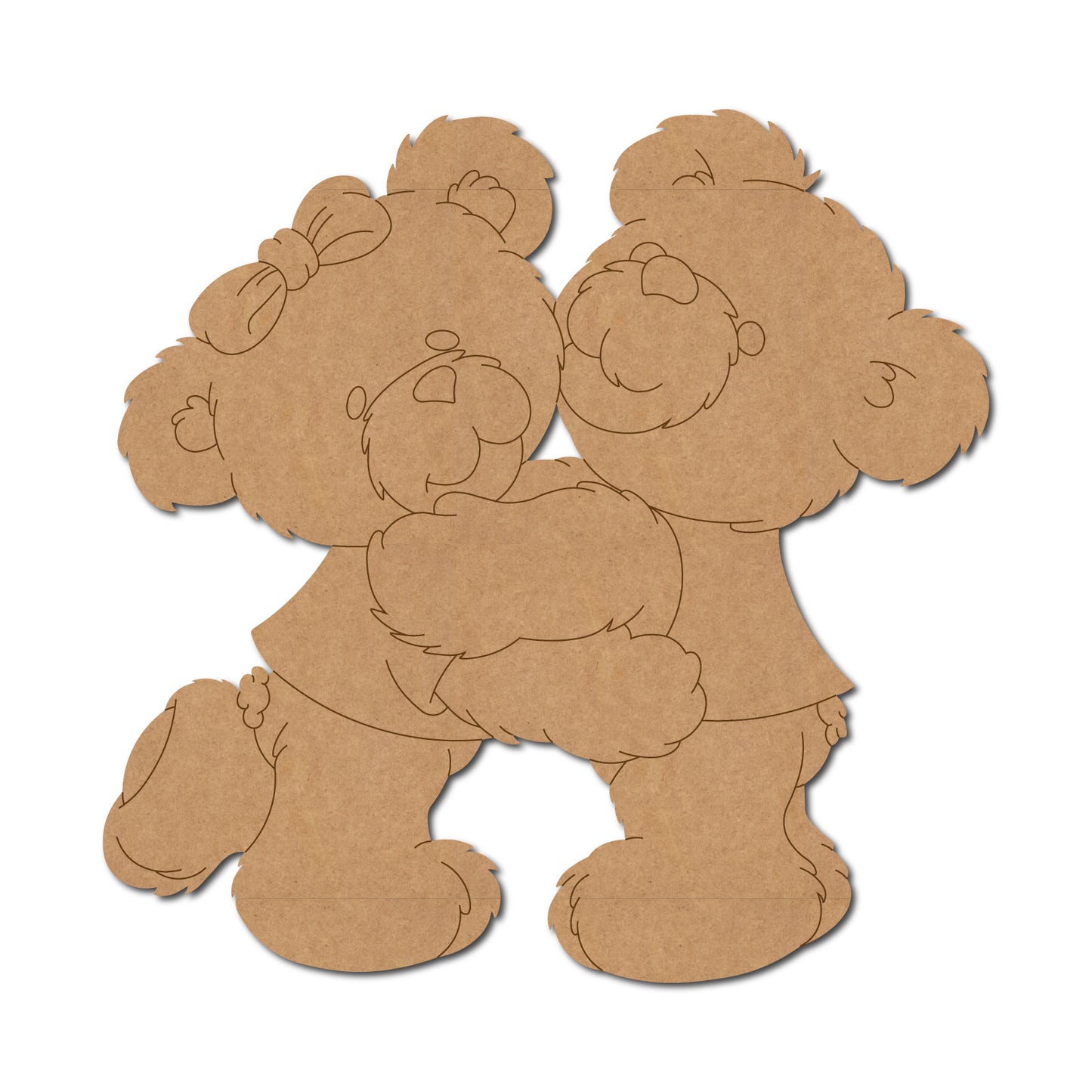 Teddy Bear Pre Marked MDF Design 4