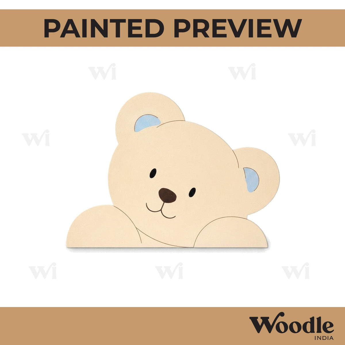 Teddy Bear Pre Marked MDF Design 6