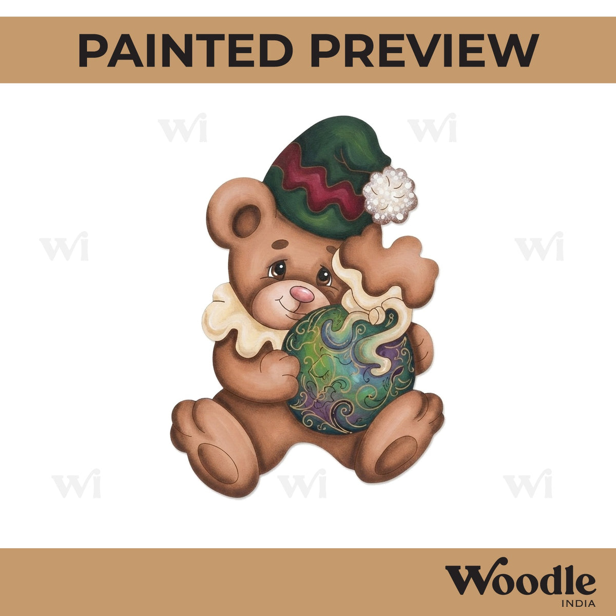 Teddy Bear Pre Marked MDF Design 7