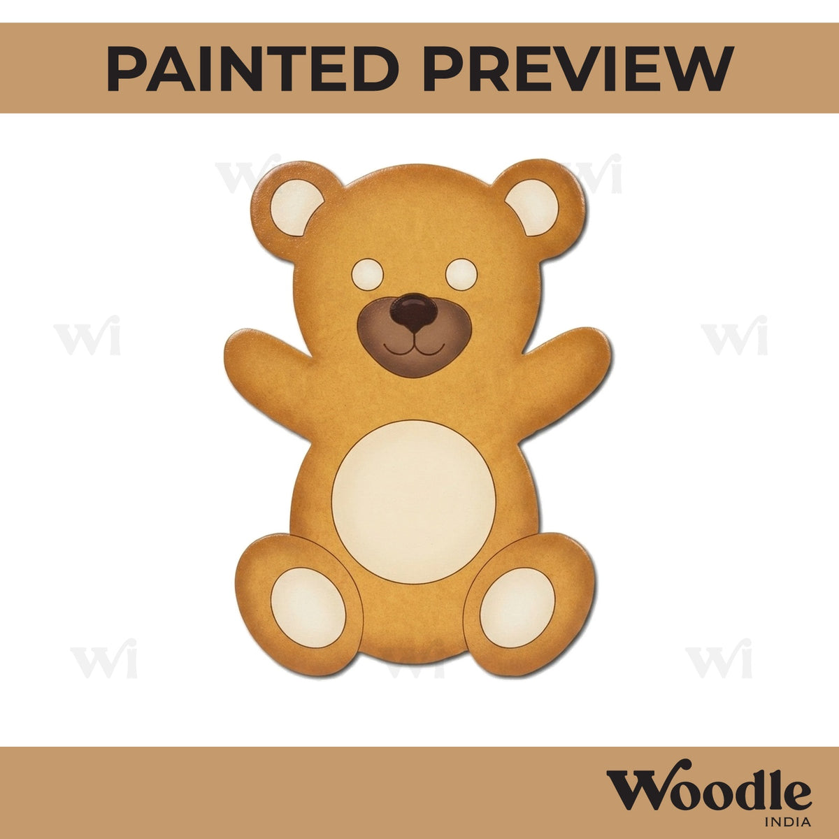 Teddy Bear Pre Marked MDF Design 8