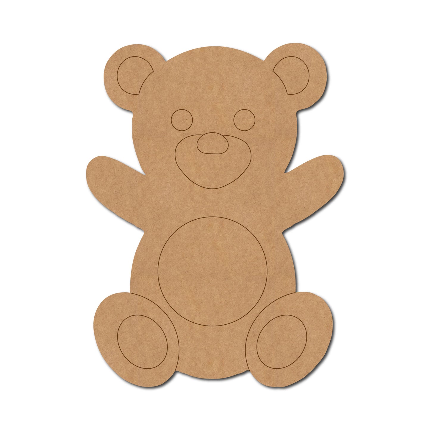 Teddy Bear Pre Marked MDF Design 8