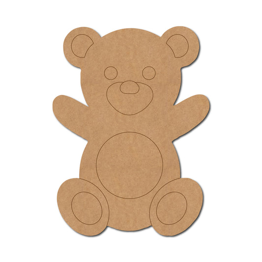 Teddy Bear Pre Marked MDF Design 8